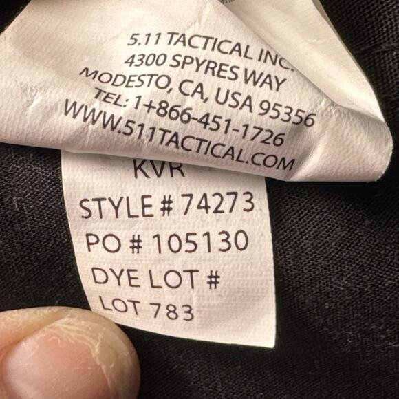 5.11 TACTICAL BLACK TACLITE PRO MENS PANTS 36 X 30 - Picture 7 of 7